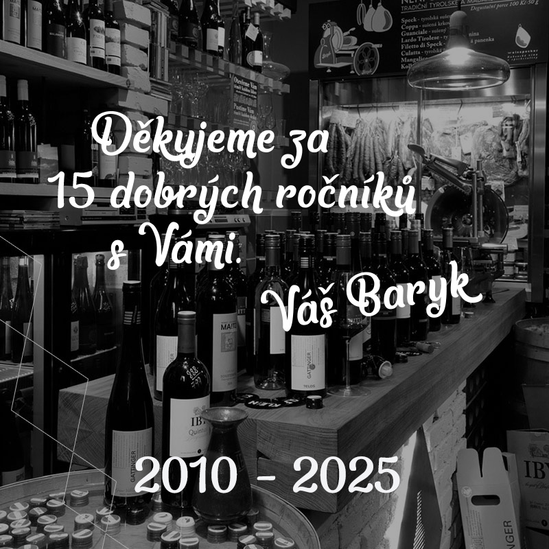 Ve vinotéce Baryk